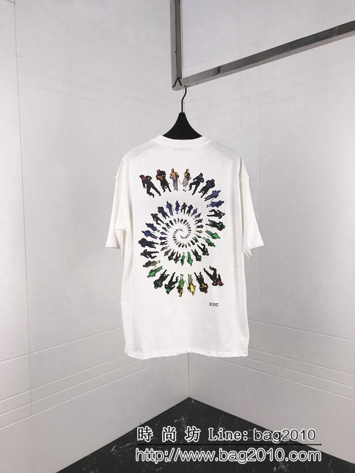 LV路易威登 Virgil新款 刺繡logoTee 男款短袖 男女同款 ydi1610